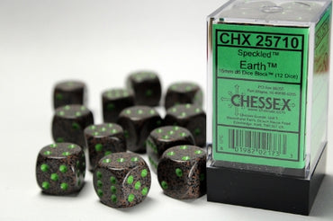 Speckled - Earth - 16mm d6 Dice Block (12 dice)