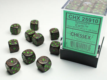 Speckled - Earth - 12mm d6 Dice Block (36 dice)