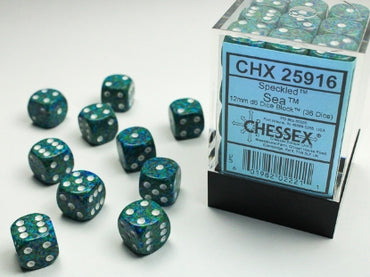 Speckled - Sea - 12mm d6 Dice Block (36 dice)