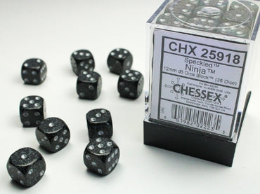 Speckled - Ninja - 12mm d6 Dice Block (36 dice)