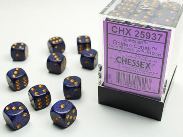 Speckled - Golden Cobalt - 12mm d6 Dice Block (36 dice)