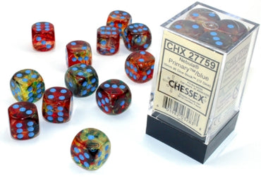 Nebula - Primary w/Blue Luminary - 16mm d6 Dice Block (12 dice)