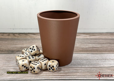 Flexible Dice Cup - Brown