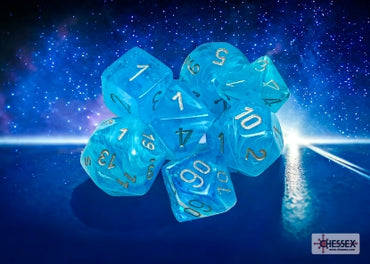 Luminary - Sky w/Silver - Polyhedral 7-Dice Set