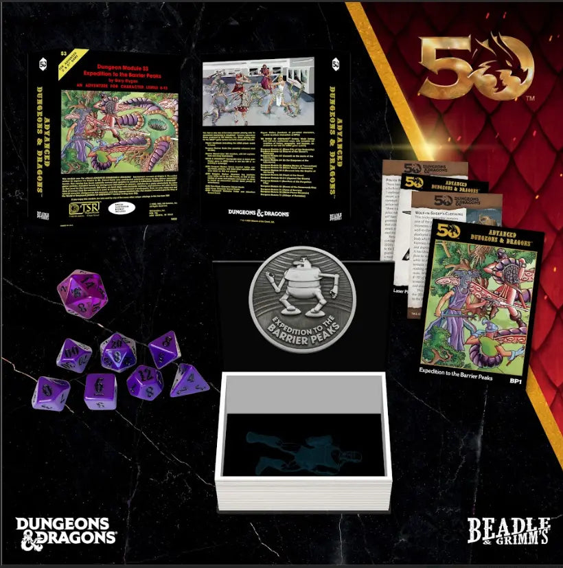 Beadle and Grimm's Dungeons & Dragons Classic Module Dice Collection - Expeditions to the Barrier Peaks