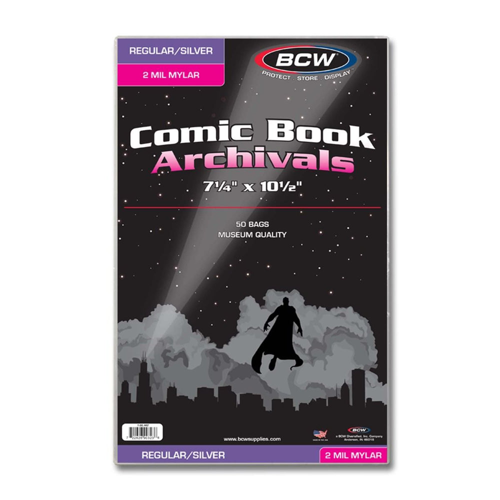 BCW: Comic Bags - Silver/Regular - Mylar - 2 MIL
