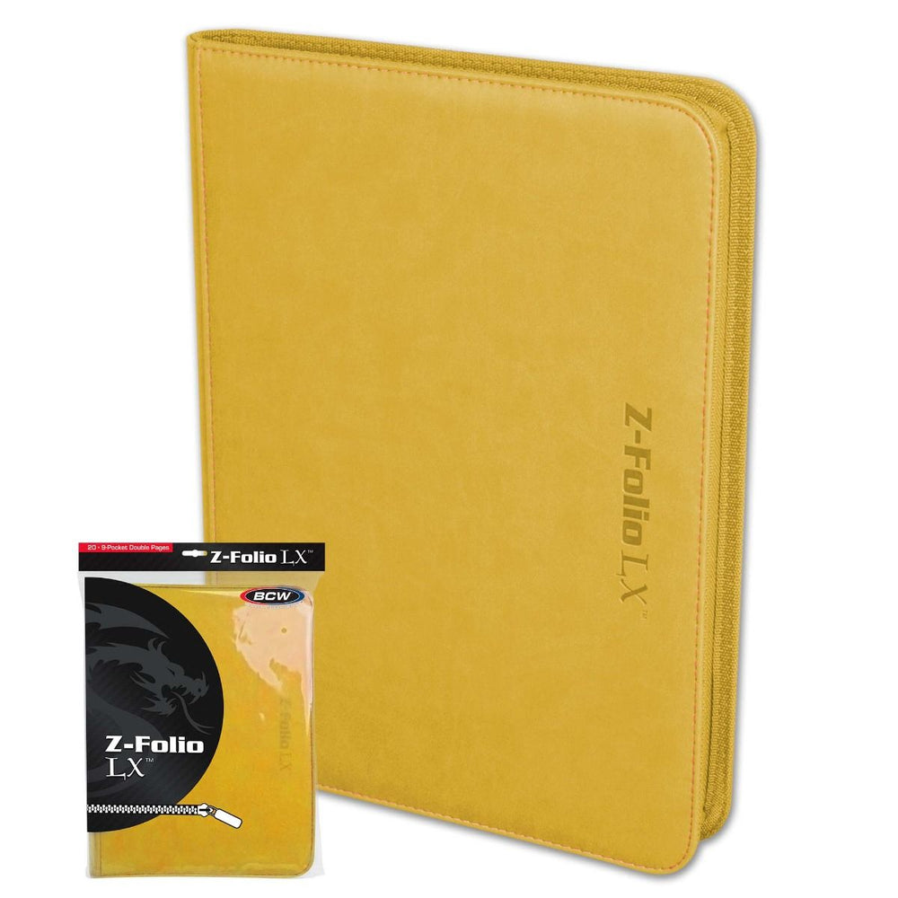 BCW: Z-Folio - LX Album - 9-Pocket - Yellow