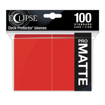 Ultra Pro: Eclipse 100 Sleeves - Matte - Red