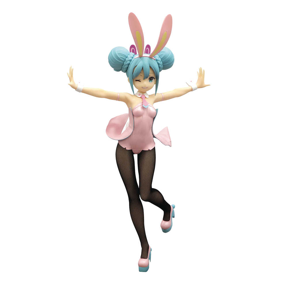 Hatsune Miku Bicute Bunnies Wink Pearl Pink Color Figure