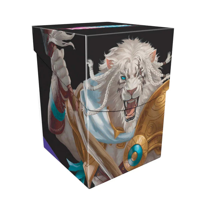 Foundations Ajani 100+ Deck Box Light for Magic: The Gathering