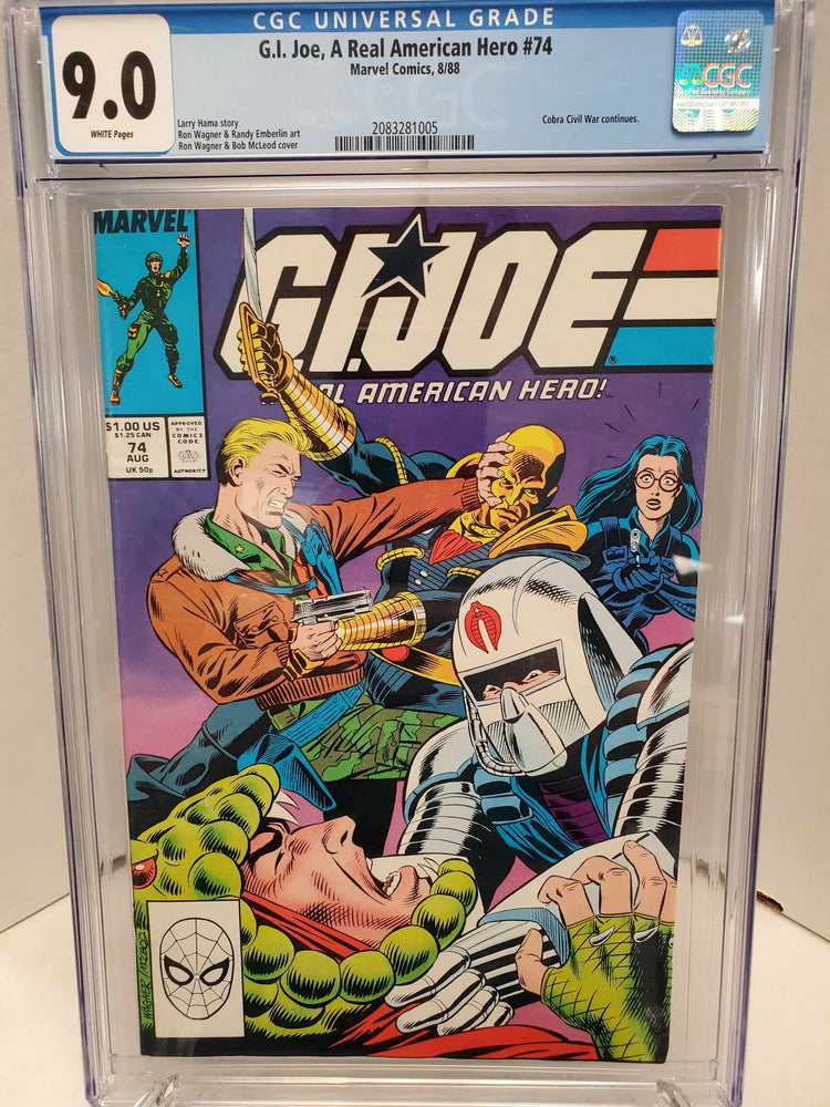 G.I. Joe, A Real American Hero #74 CGC 9.0