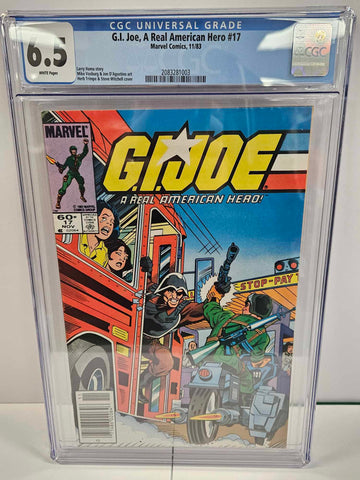 G.I. Joe: A Real American Hero #17 Newsstand Edition CGC 6.5