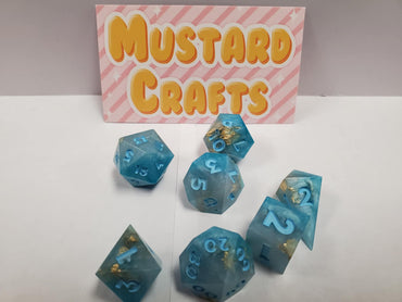 Gold Leaf Resin Dice By Mustard Crafts