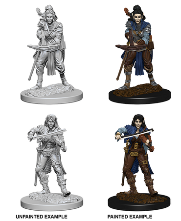 Pathfinder Deep Cuts Unpainted Miniatures: Elf Female Bard