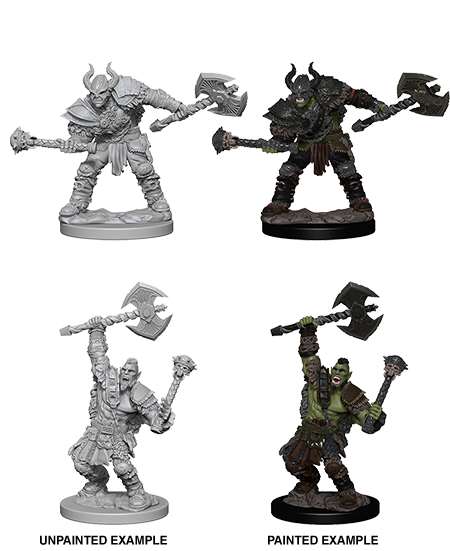 Pathfinder Deep Cuts Unpainted Miniatures: Half-Orc Male Barbarian