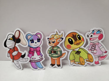 Assorted stickers By Athena the Poodle