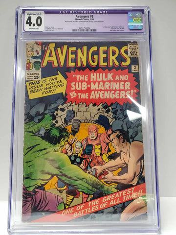 Avengers #3 CGC 4.0