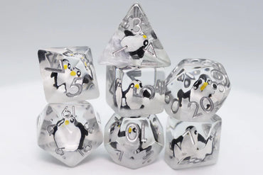 Baby Penguin RPG Dice Set