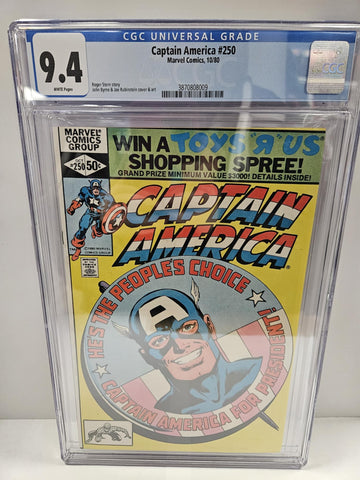 Captain America #250 CGC 9.4