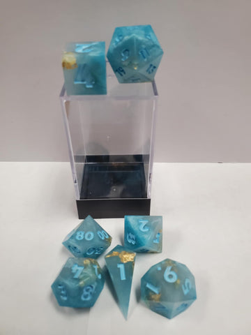 Gold Leaf Resin Dice By Mustard Crafts