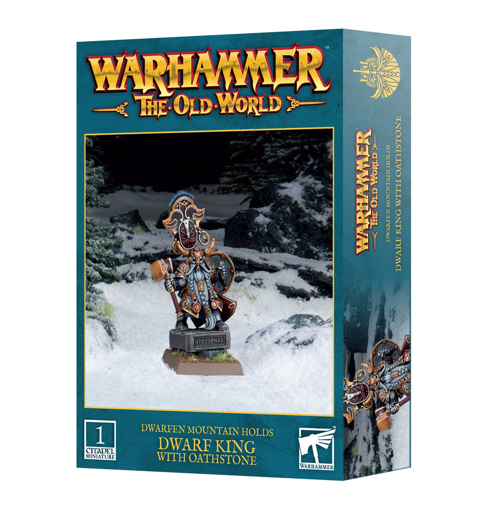 The Old World - Dwarfen Mountain Holds - Dwarf King With Oath Stone