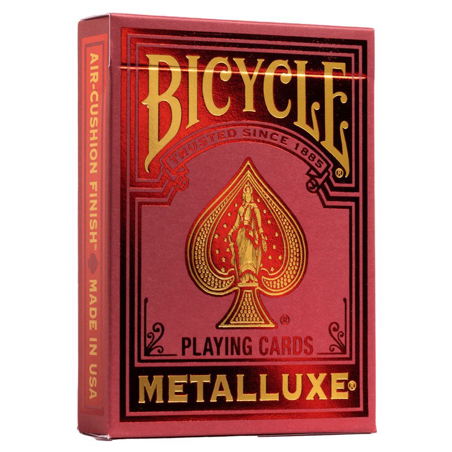 Playing Cards - Bicycle Metalluxe Red