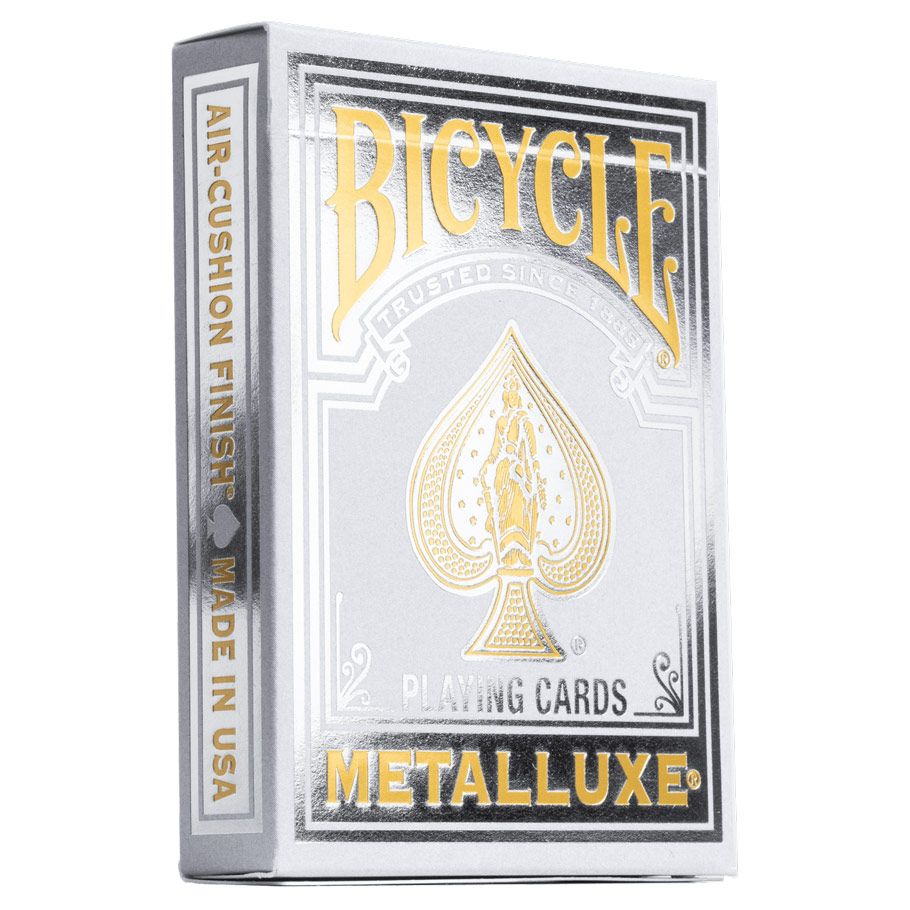 Playing Cards - Bicycle Metalluxe Silver